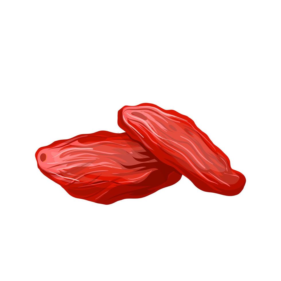 goji dried red cartoon vector illustration
