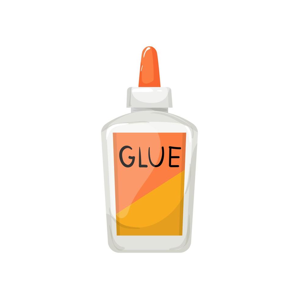 tube glue bottle cartoon vector illustration