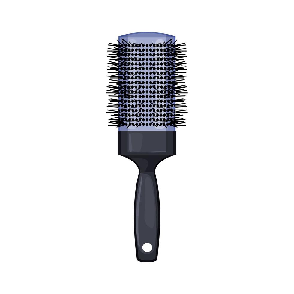 care hair brush cartoon vector illustration