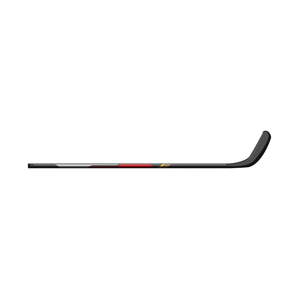 puck hockey stick cartoon vector illustration