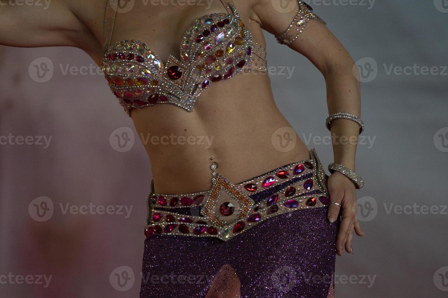 Oriental belly dancer beutiful move photo