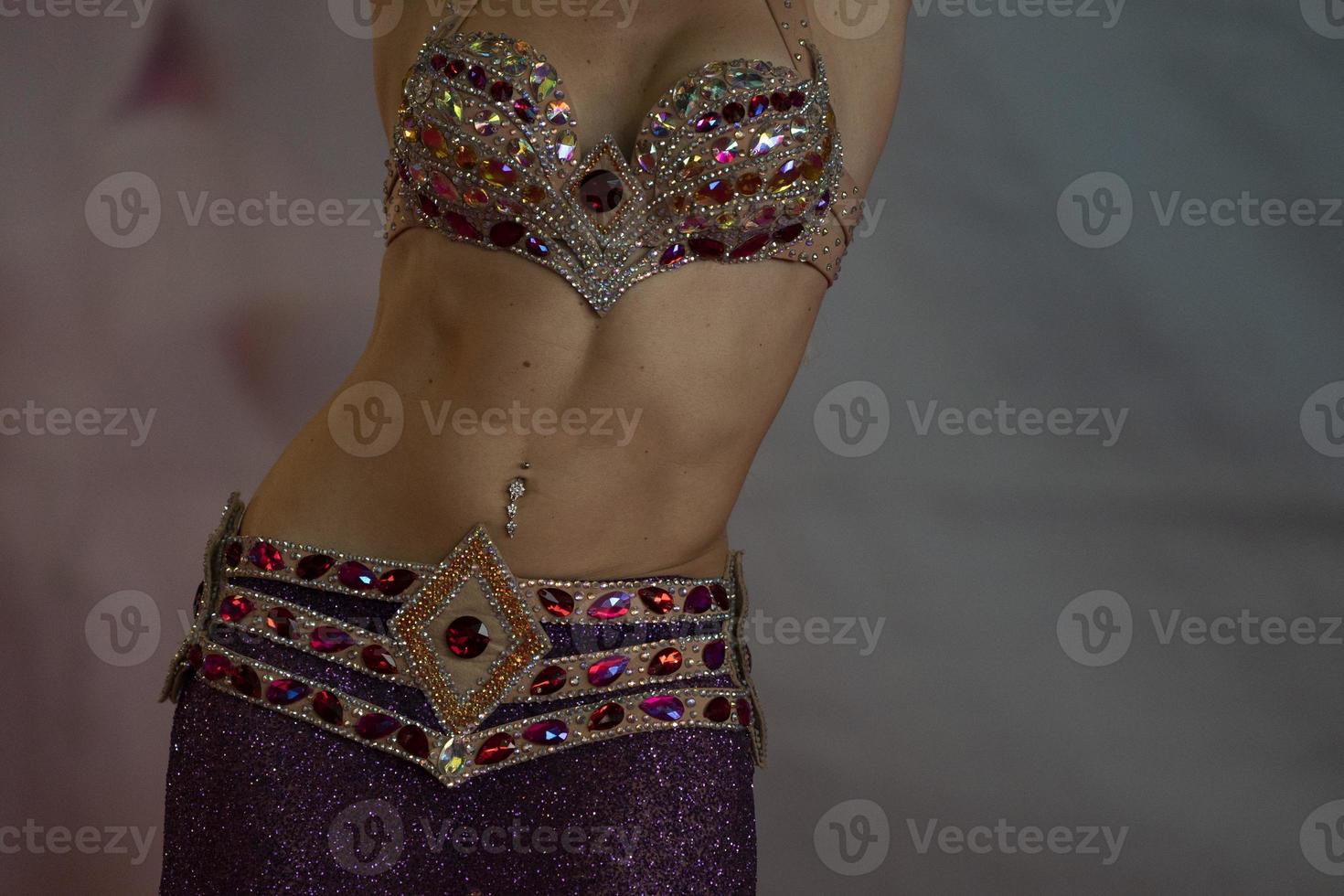 Oriental belly dancer beutiful move photo