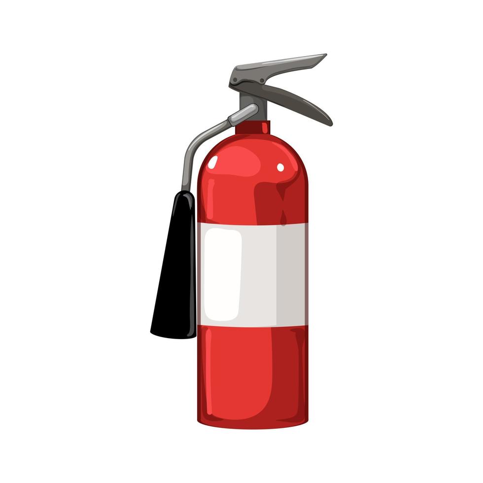 security fire extinguisher cartoon vector illustration