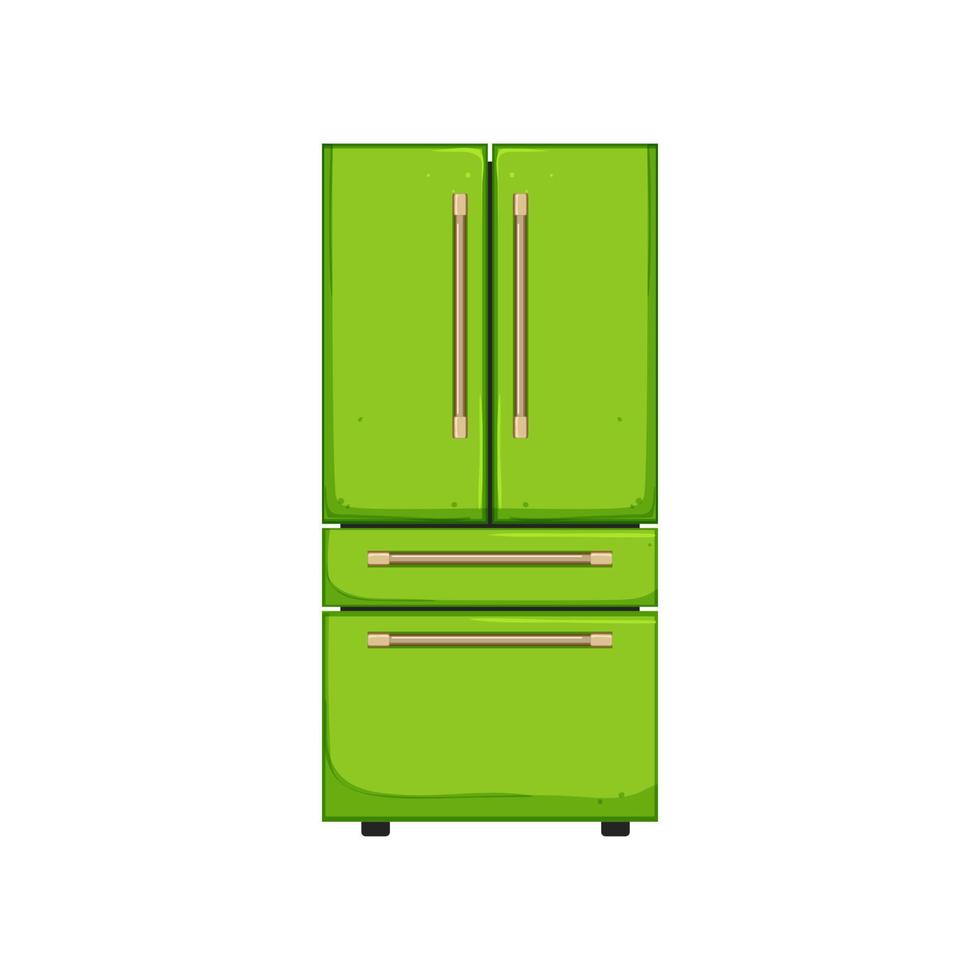 storage fridge refrigerator cartoon vector illustration