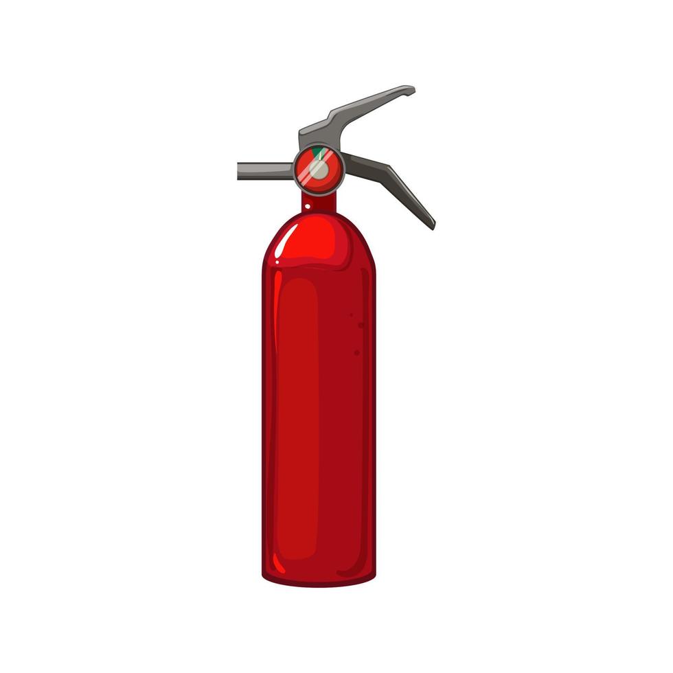 emergency fire extinguisher cartoon vector illustration