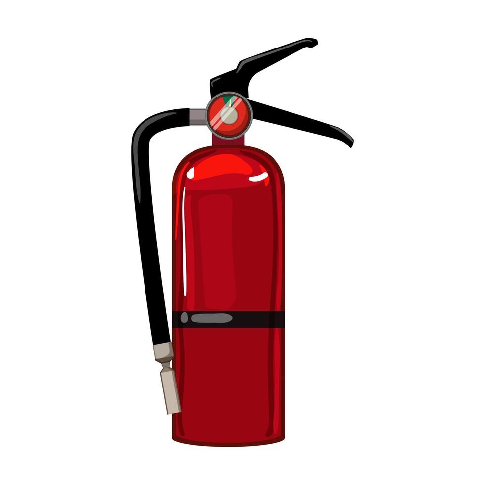 foam fire extinguisher cartoon vector illustration