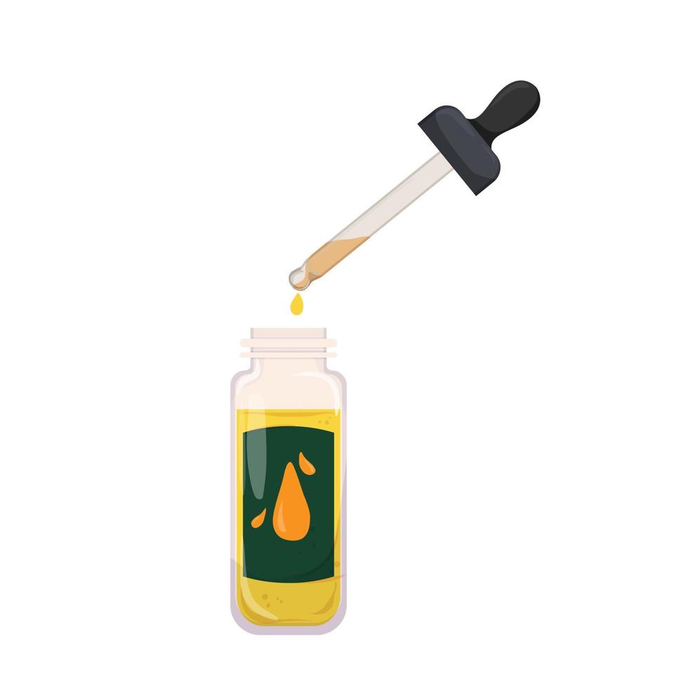 aroma fragrance oil color icon vector illustration