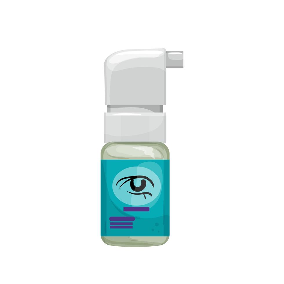 medical eye drop cartoon vector illustration