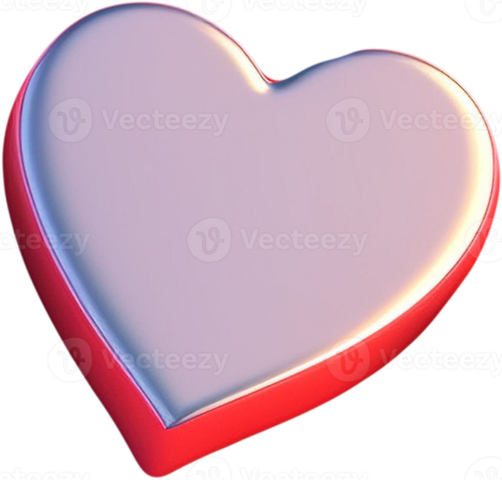 3D Heart Illustration Representing Passion png