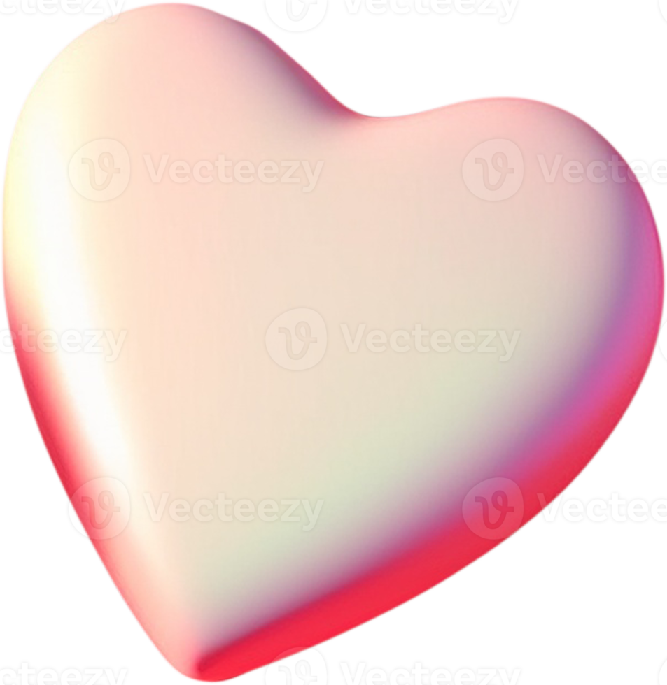 3D Heart Symbol of Romance png