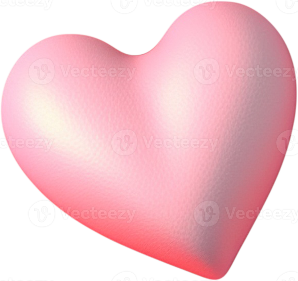3D Illustration of a Heart for Love and Romance png