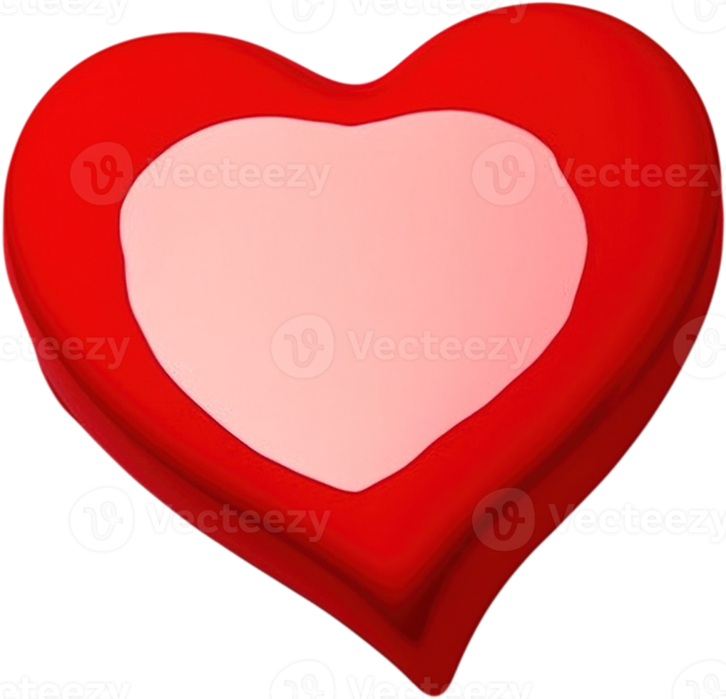 3D Illustration of a Heart for Love and Romance png
