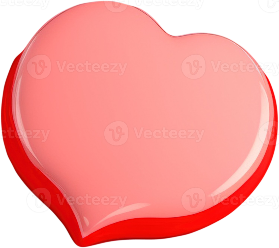 3D Heart Illustration Expressing Love png