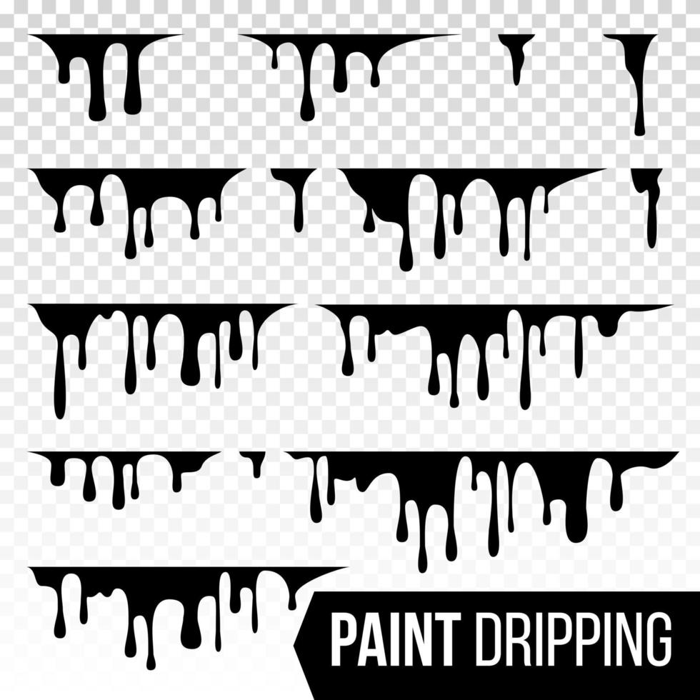 Paint Dripping Liquid Vector. Abstract Current Inks. Blood Splatter Background. Isolated Illustration vector