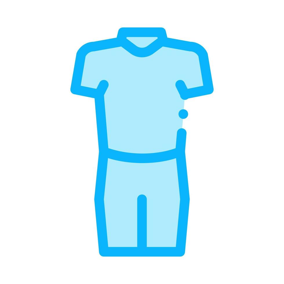 traje de baño piragüismo icono ilustración vectorial vector