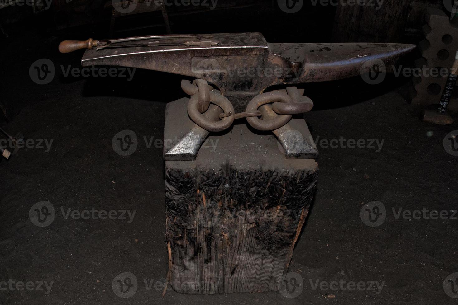 blacksmith anvil close up detail photo