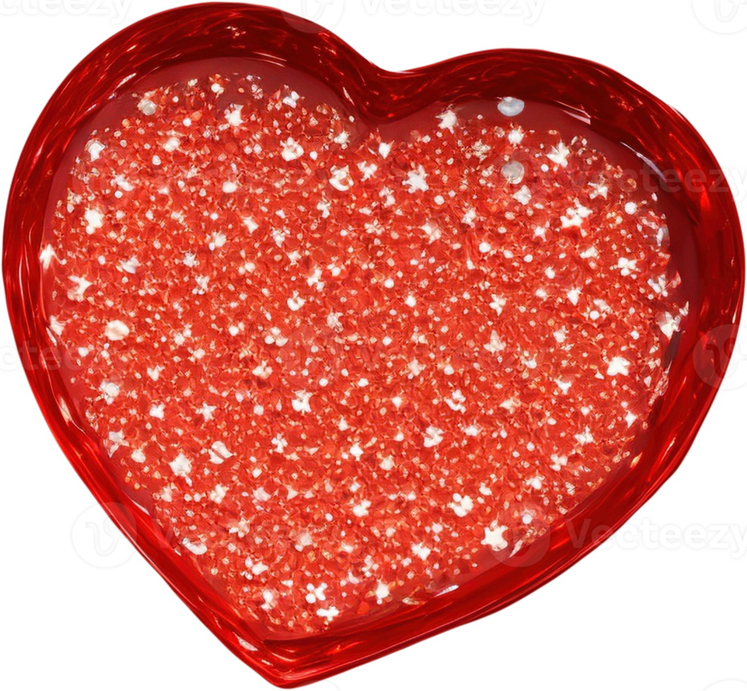 Romantic 3D Heart Illustration png