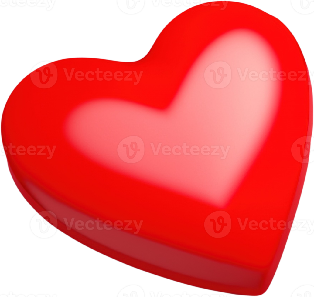 3D sparkling heart shape illustration representing love and romance png