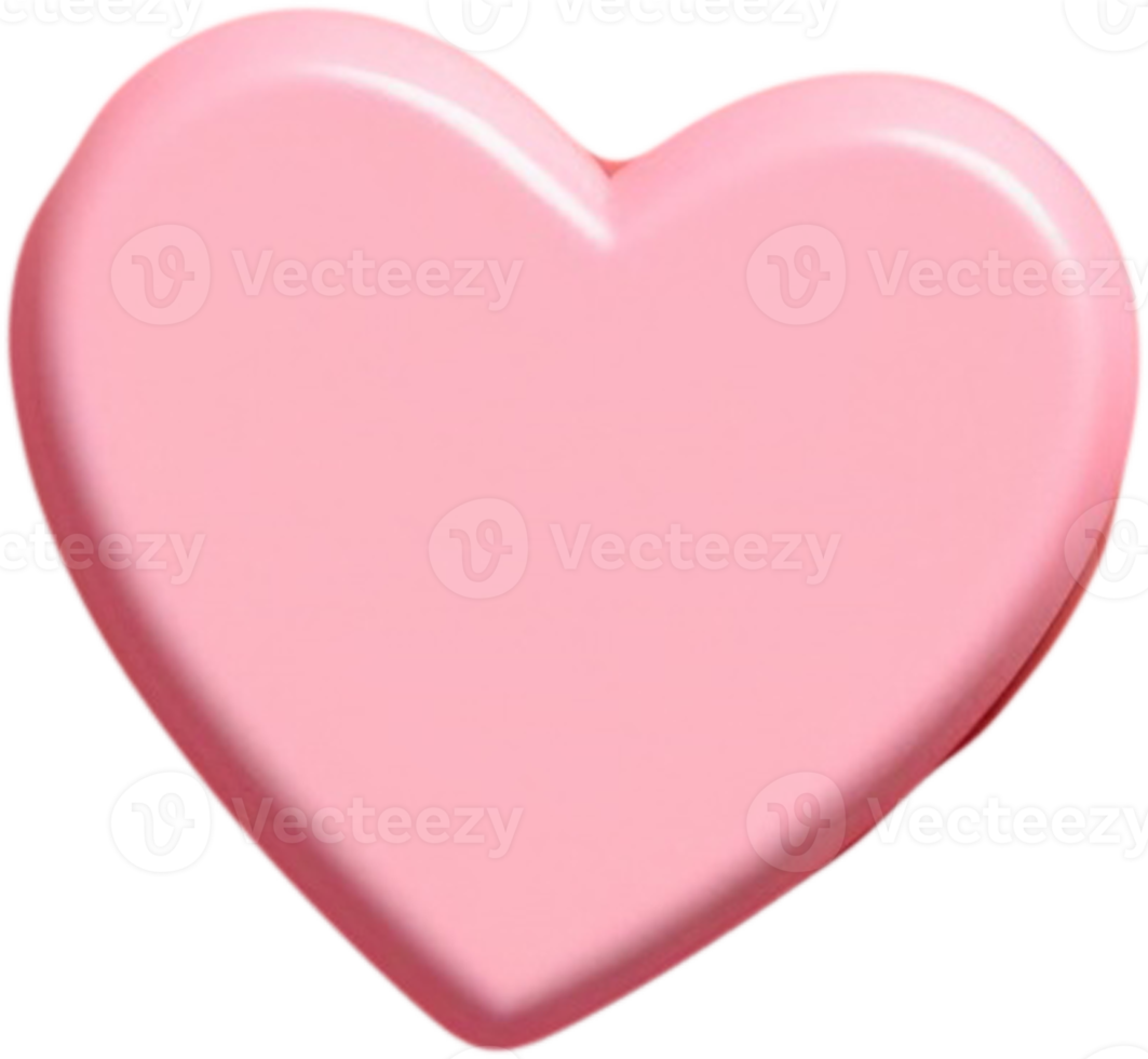 3D Heart Symbol of Romance png