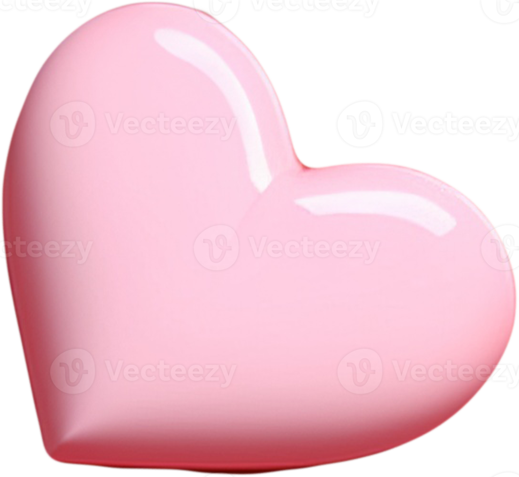 3D Heart Illustration Expressing Love png