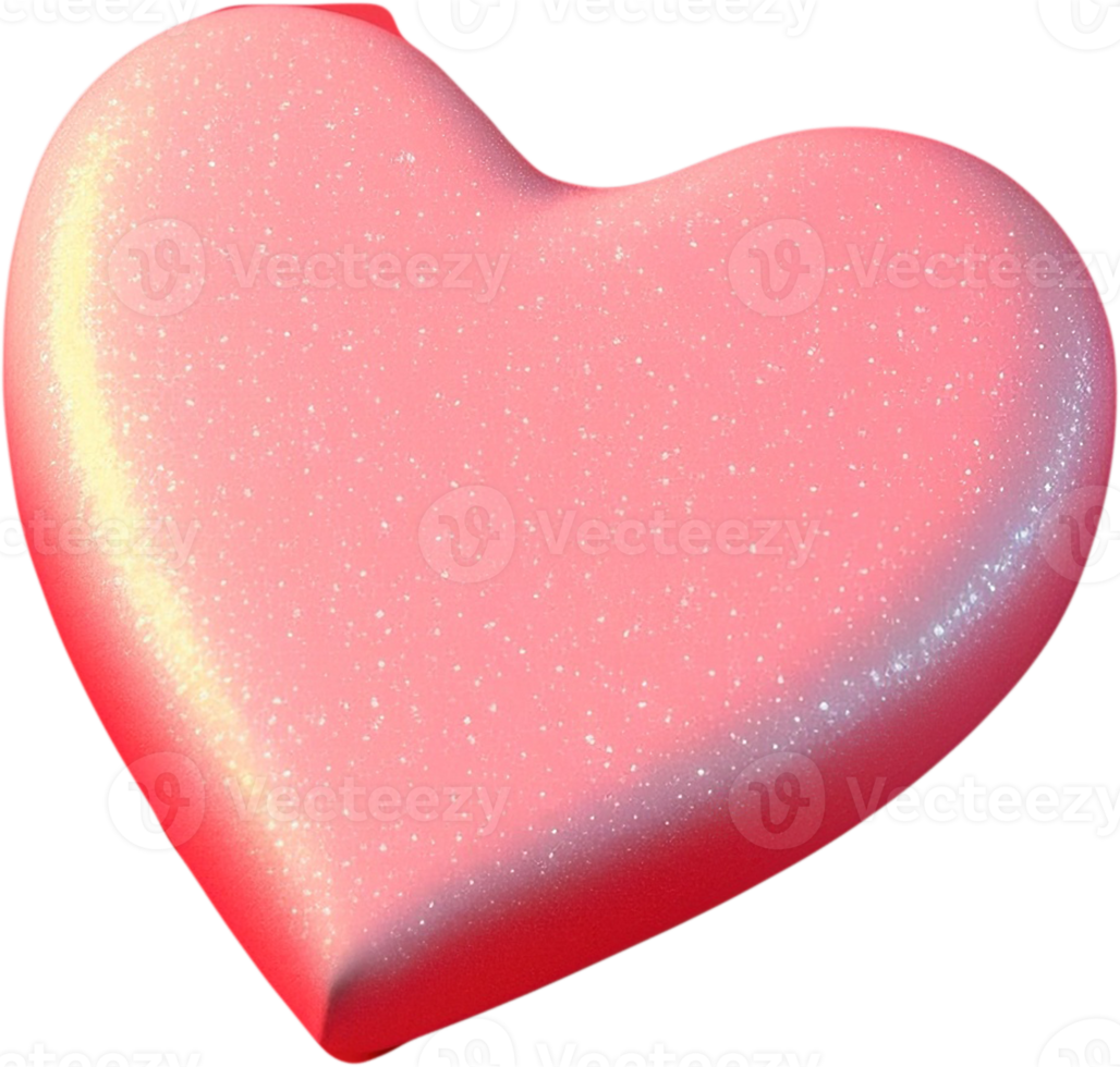 símbolo do coração 3d de amor e carinho png