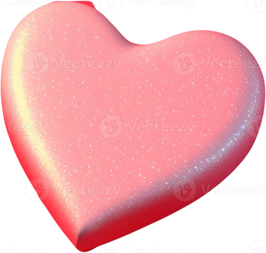 3D Heart Symbol of Love and Affection png