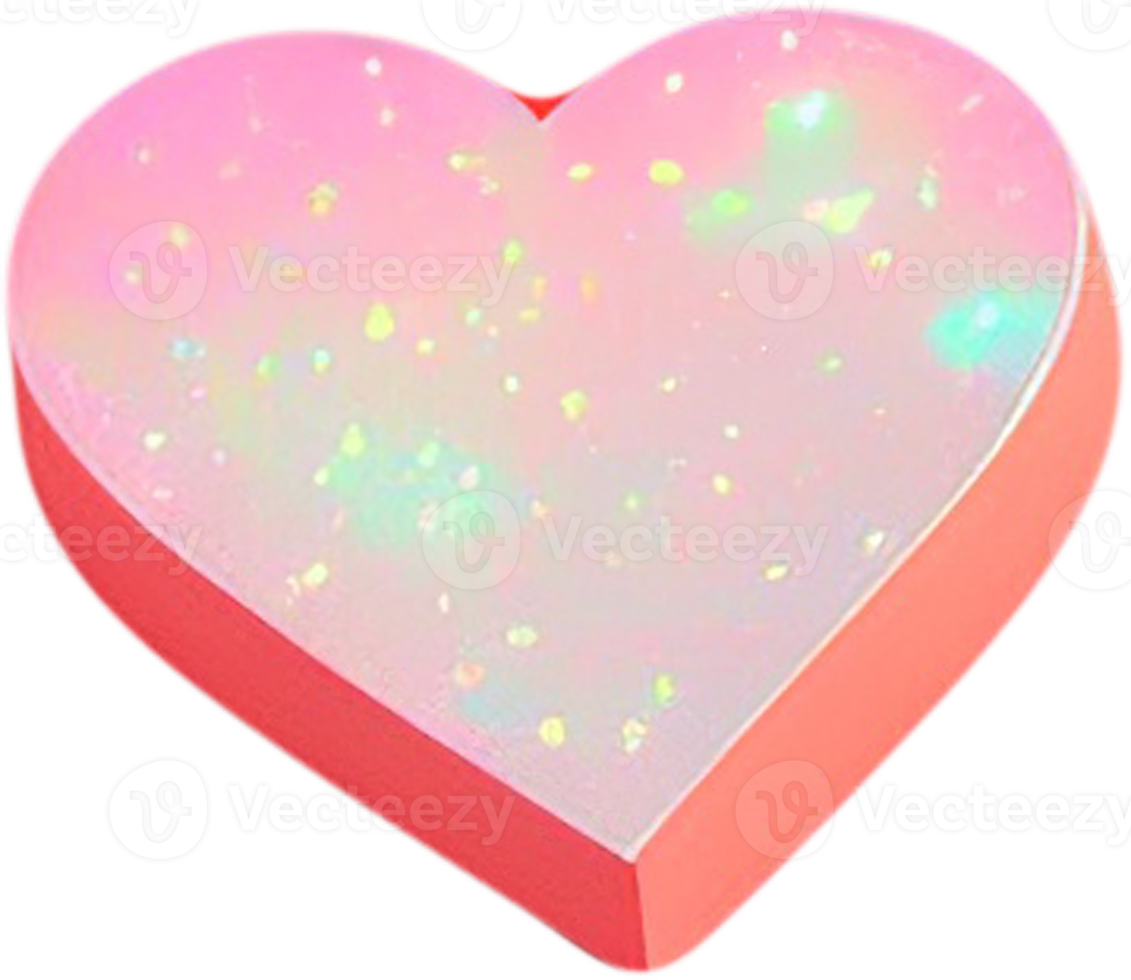 3D Heart Illustration Expressing Love png