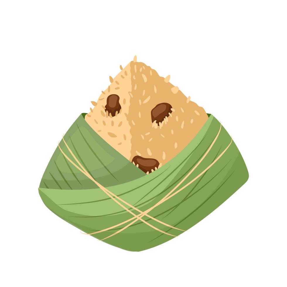 rice dumpling cartoon vector illustration