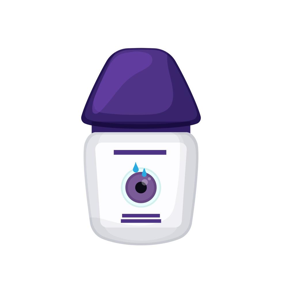 bottle eye drop cartoon vector illustration