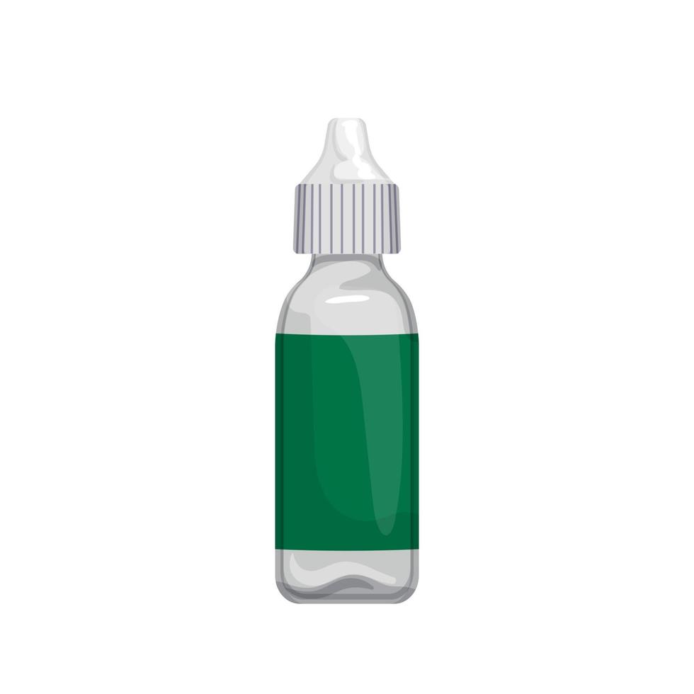 plastic eye drop cartoon vector illustration