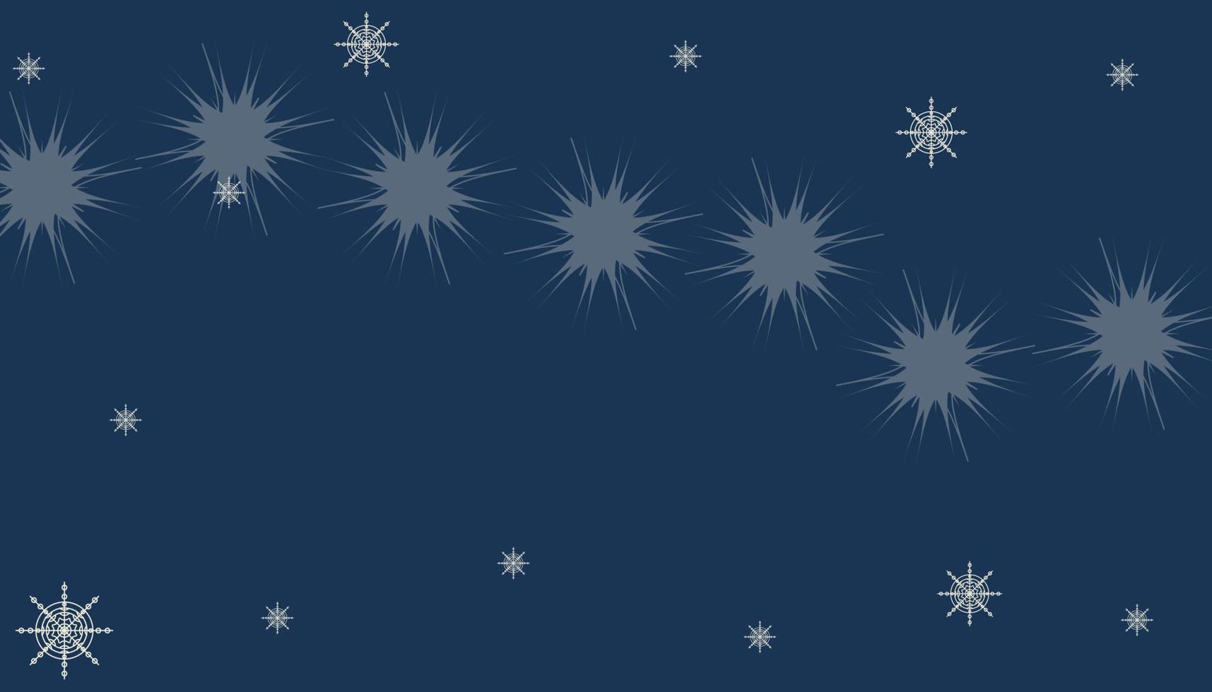 snowflakes on a dark blue background for an advertising banner vector