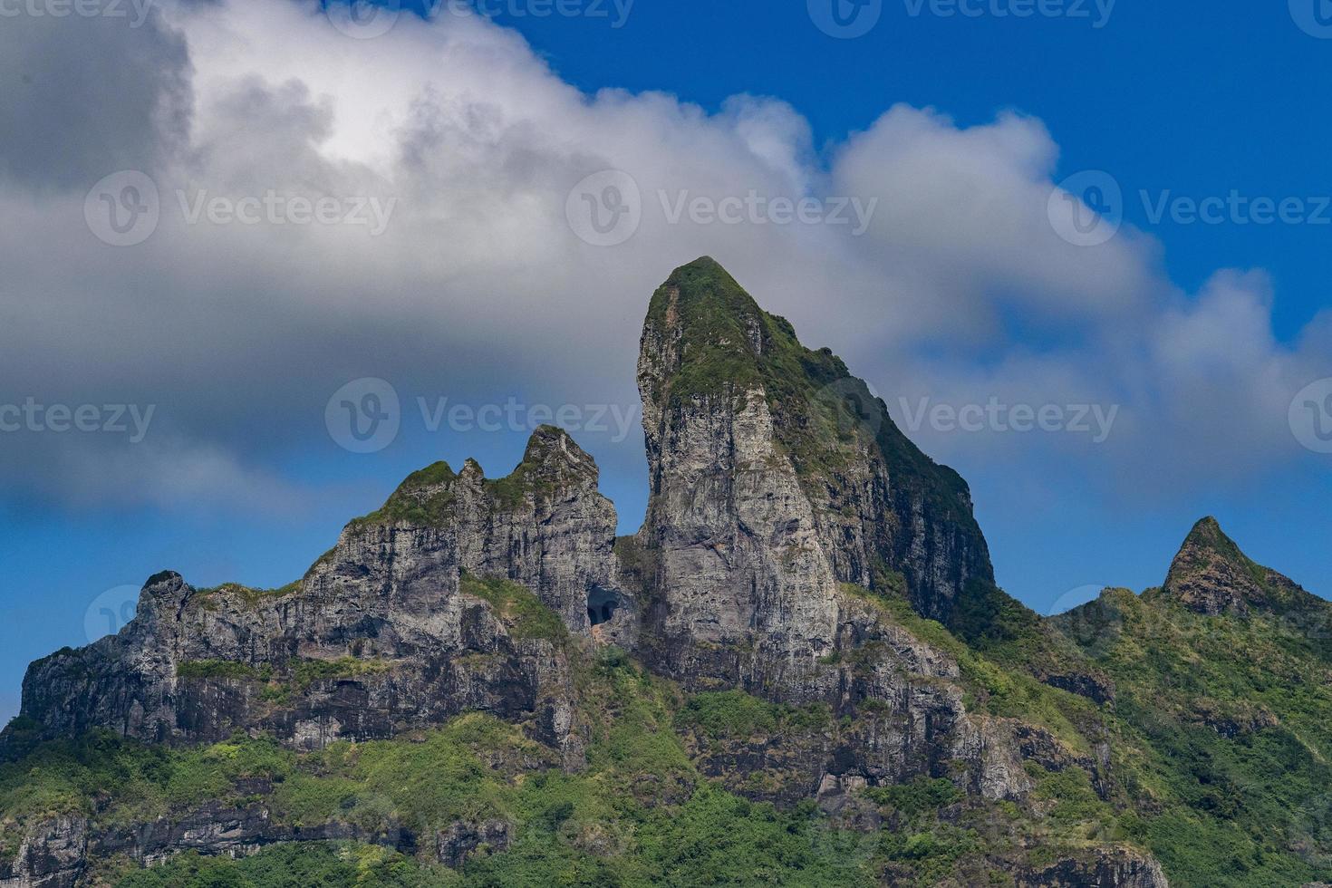 bora bora polinesia francesa laguna azul turquesa agua cristalina panorama lndascape foto