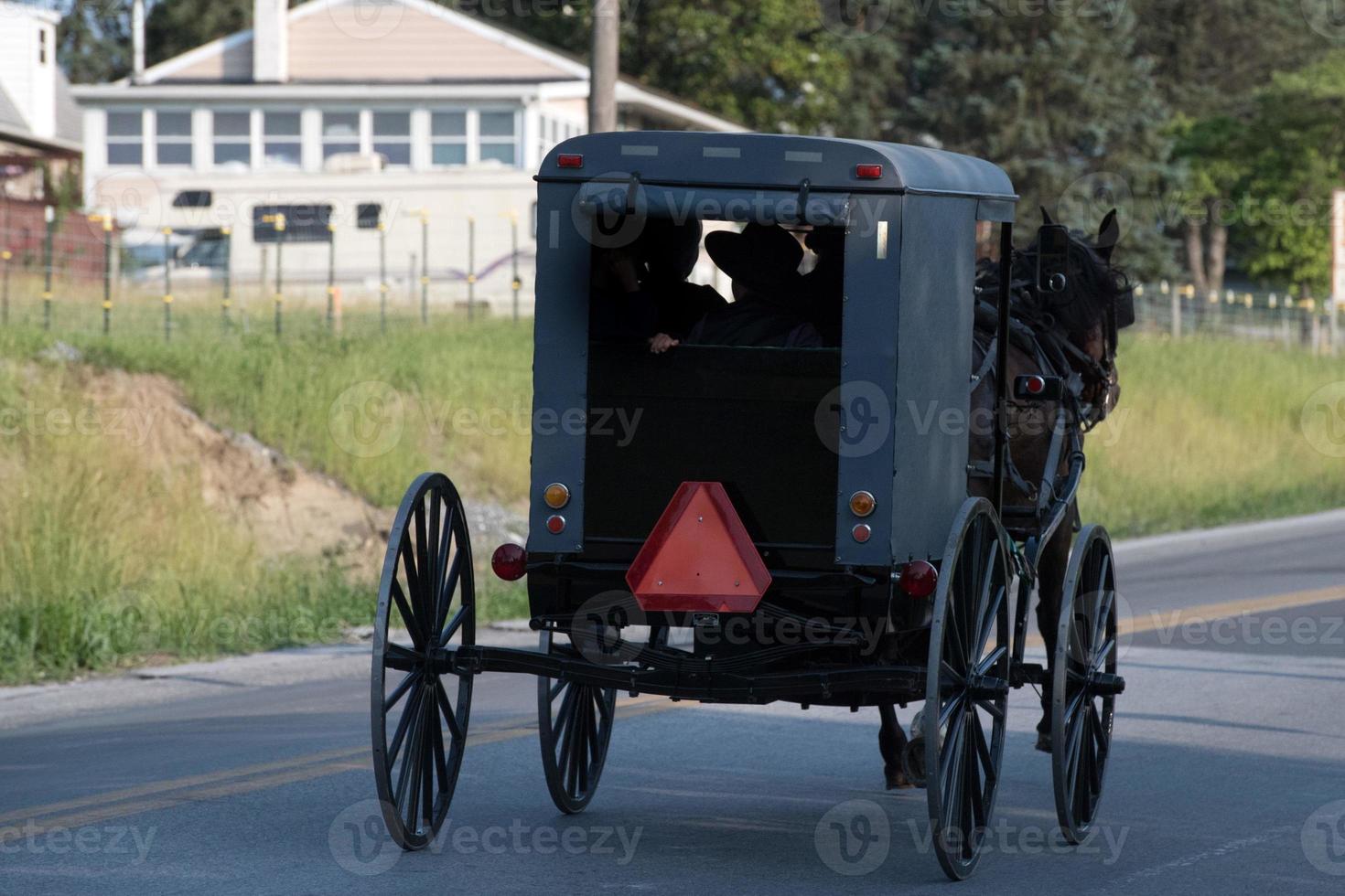 wagon buggy in lancaster pennsylvania amish country photo