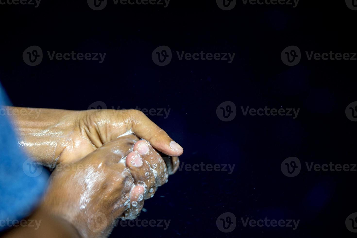 black hands man washing cleaning photo