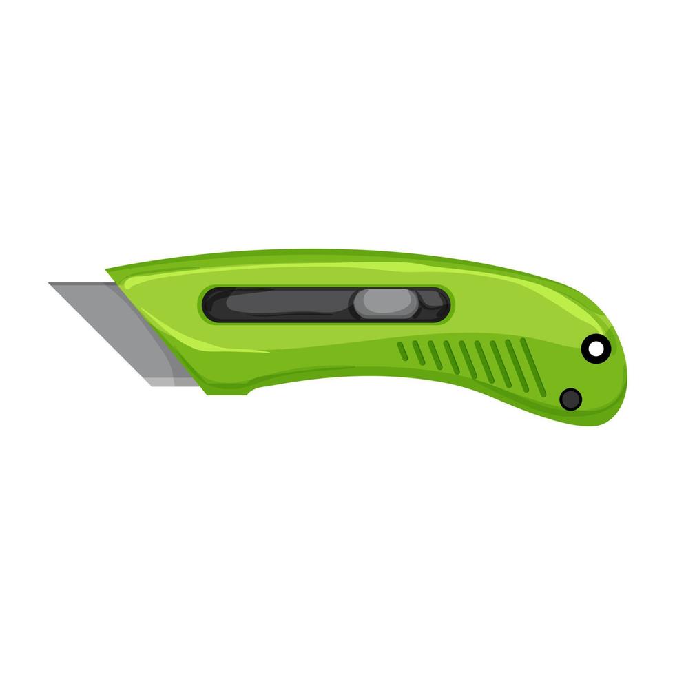 box cutter knife cartoon vector illustration