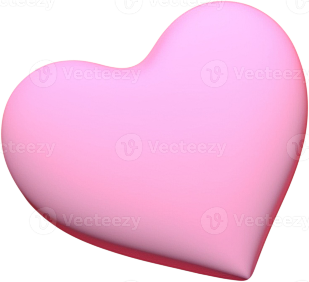 3D Heart Illustration Expressing Emotion of Love 17419834 PNG