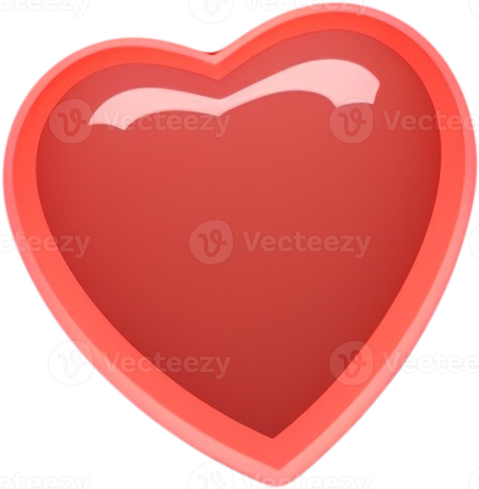 Shining 3D representation of a heart signifying love and devotion png