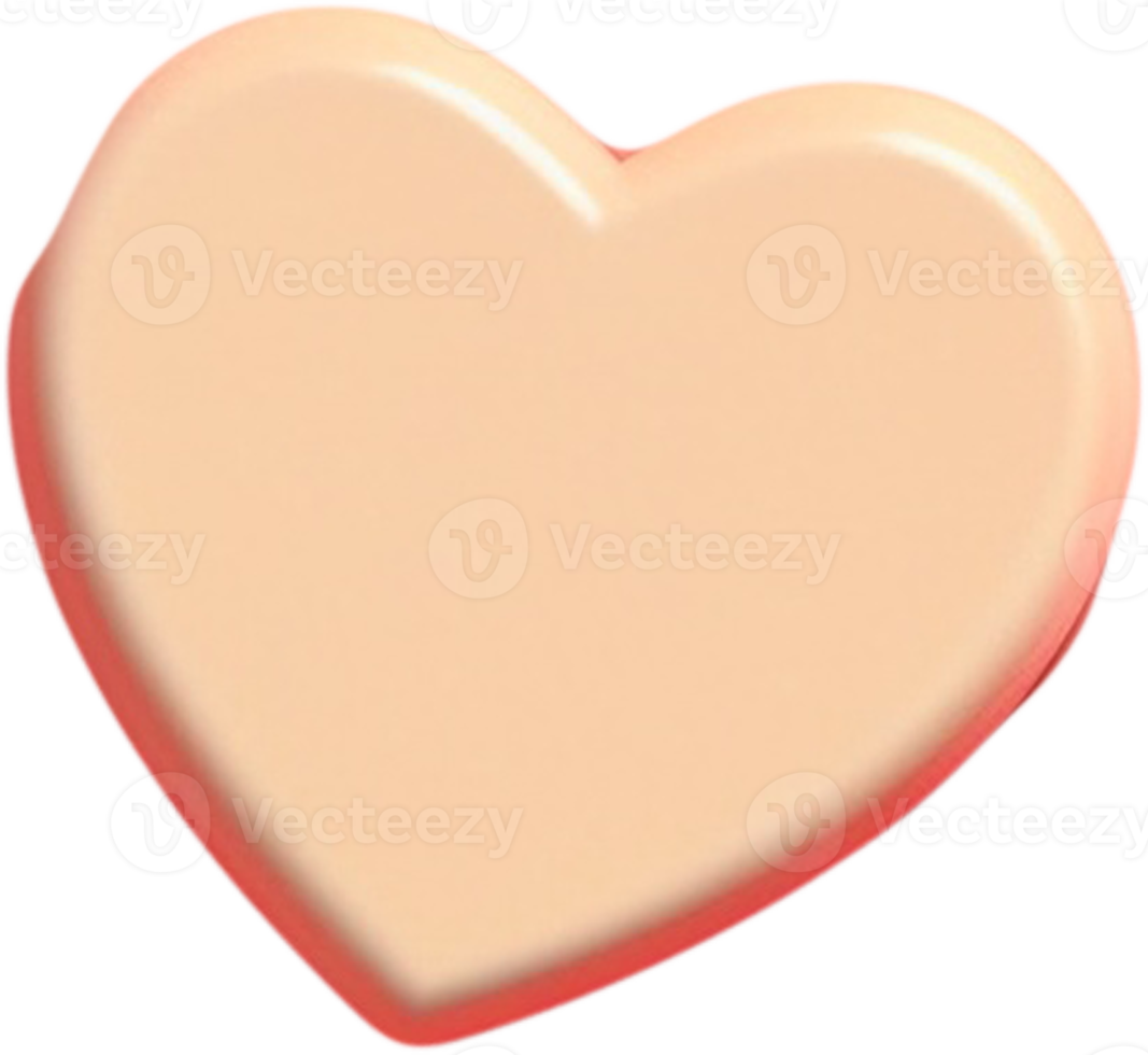 3D Heart Symbol of Romance png