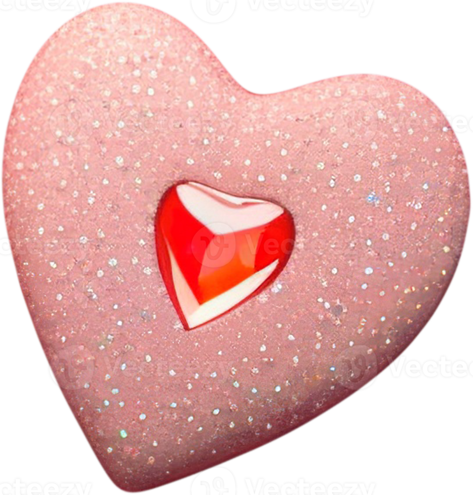 Romantic 3D Heart Illustration 17419993 PNG