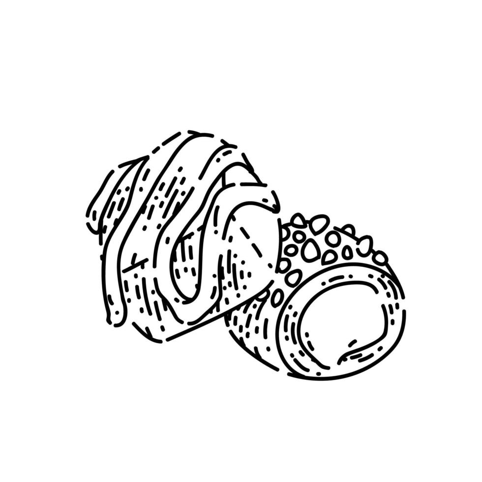 cake sketch hand drawn vector