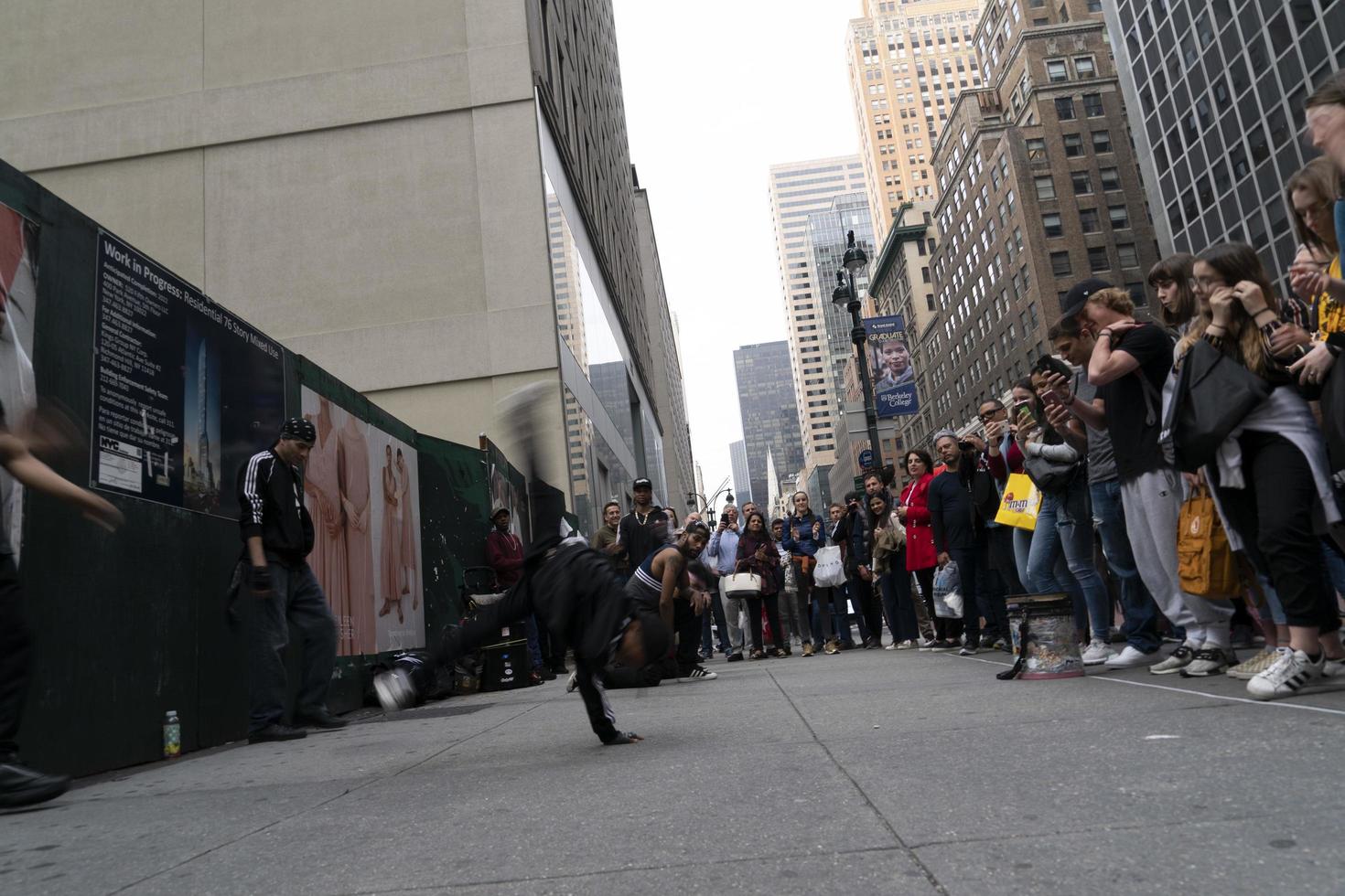 NEW YORK, USA - MAY 7 2019 - Break dancer in 5th avenue photo