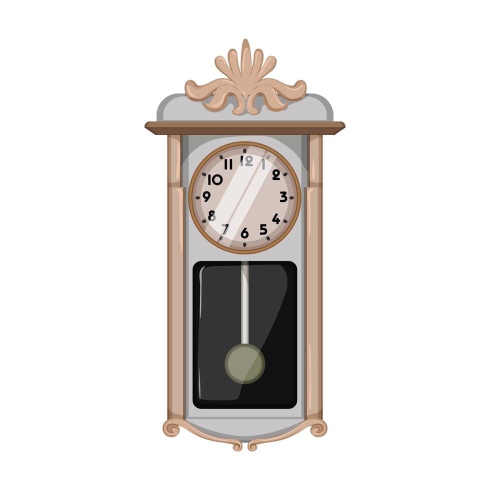 alarm clock vintage cartoon vector illustration