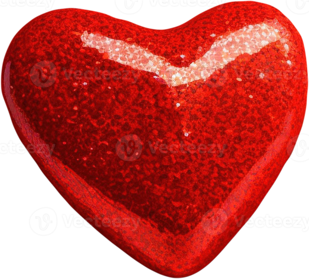 3D glowing heart shape illustration signifying love and affection png