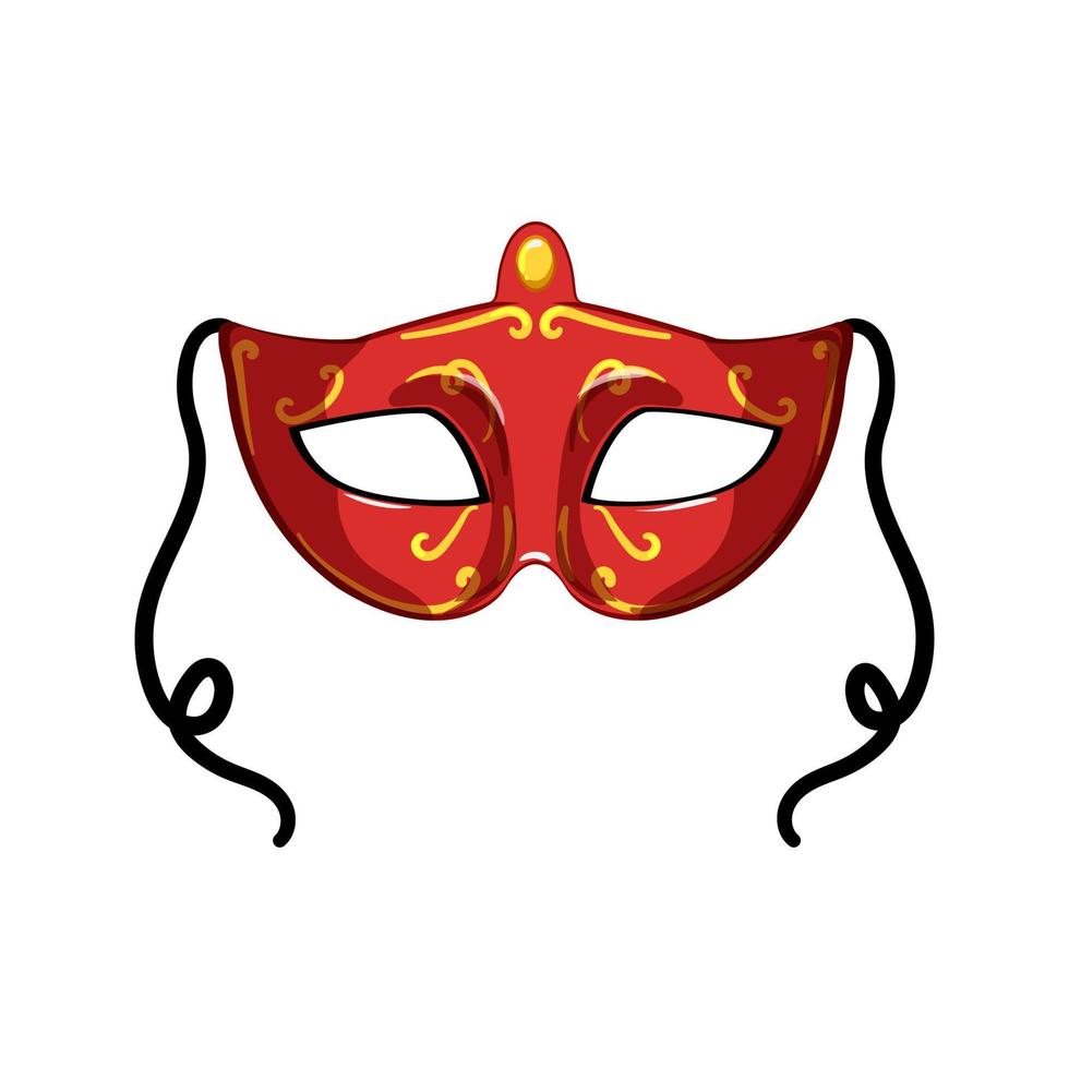 venice carnival mask cartoon vector illustration