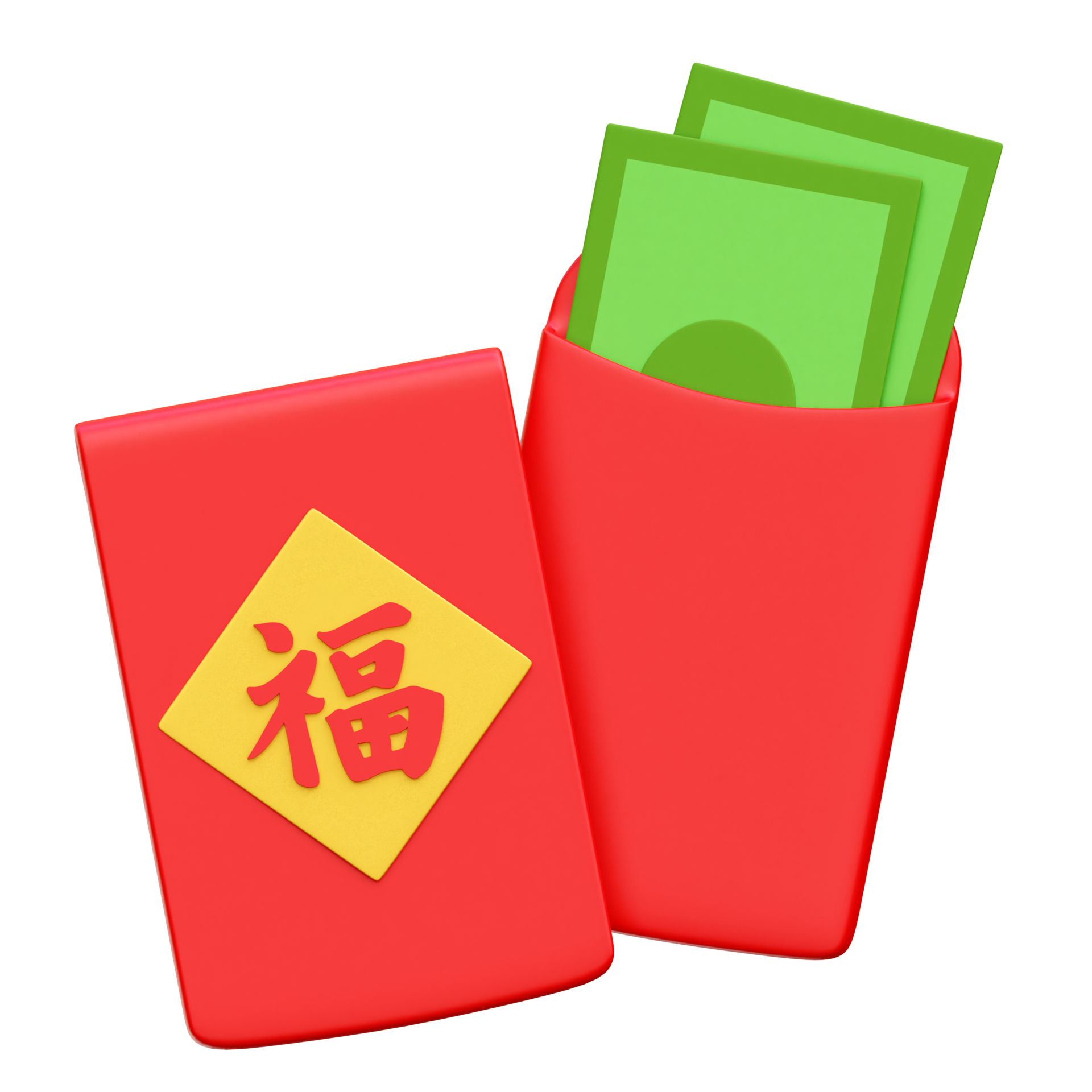 3D Chinese new year red envelope illustration 17420775 PNG