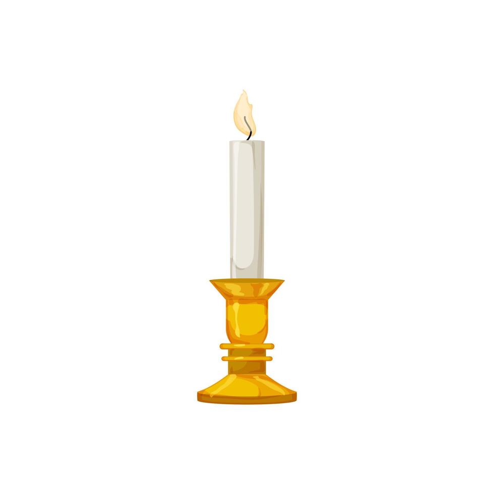 traditional candlestick vintage cartoon vector illustration