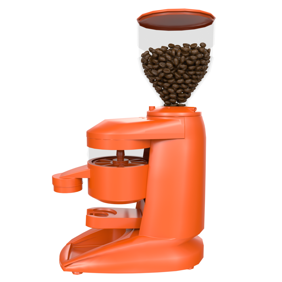 Kaffeemühle und Kaffeebohnen png