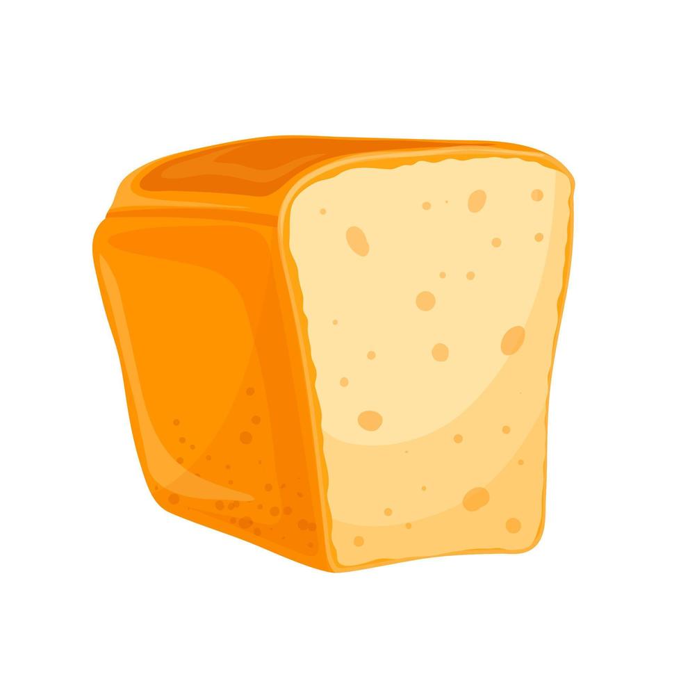 loaf bread cartoon vector illustration