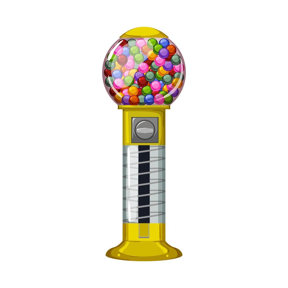 food bubblegum machine cartoon vector illustration