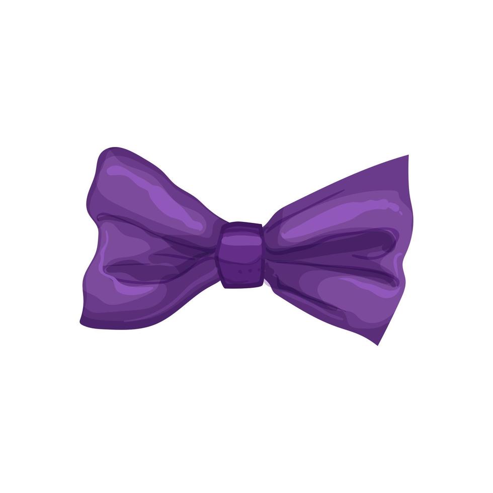 elegant bow tie cartoon vector illustration